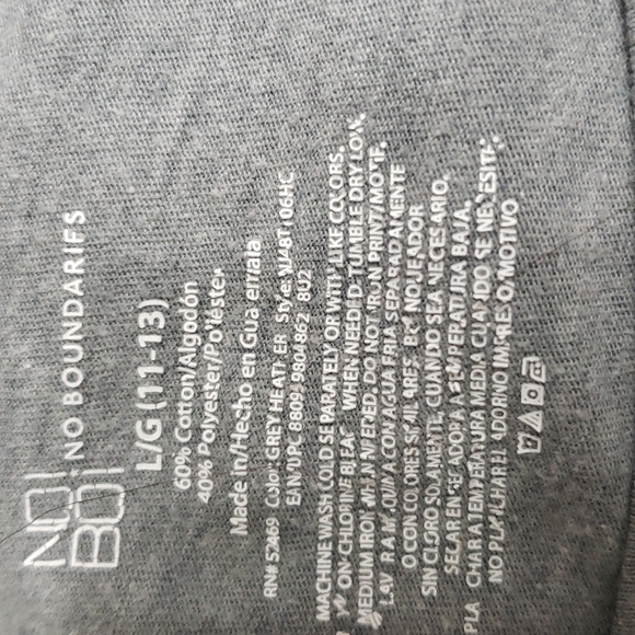 No Boundaries Grey long sleve blouse size L D7 - Picture 3 of 4